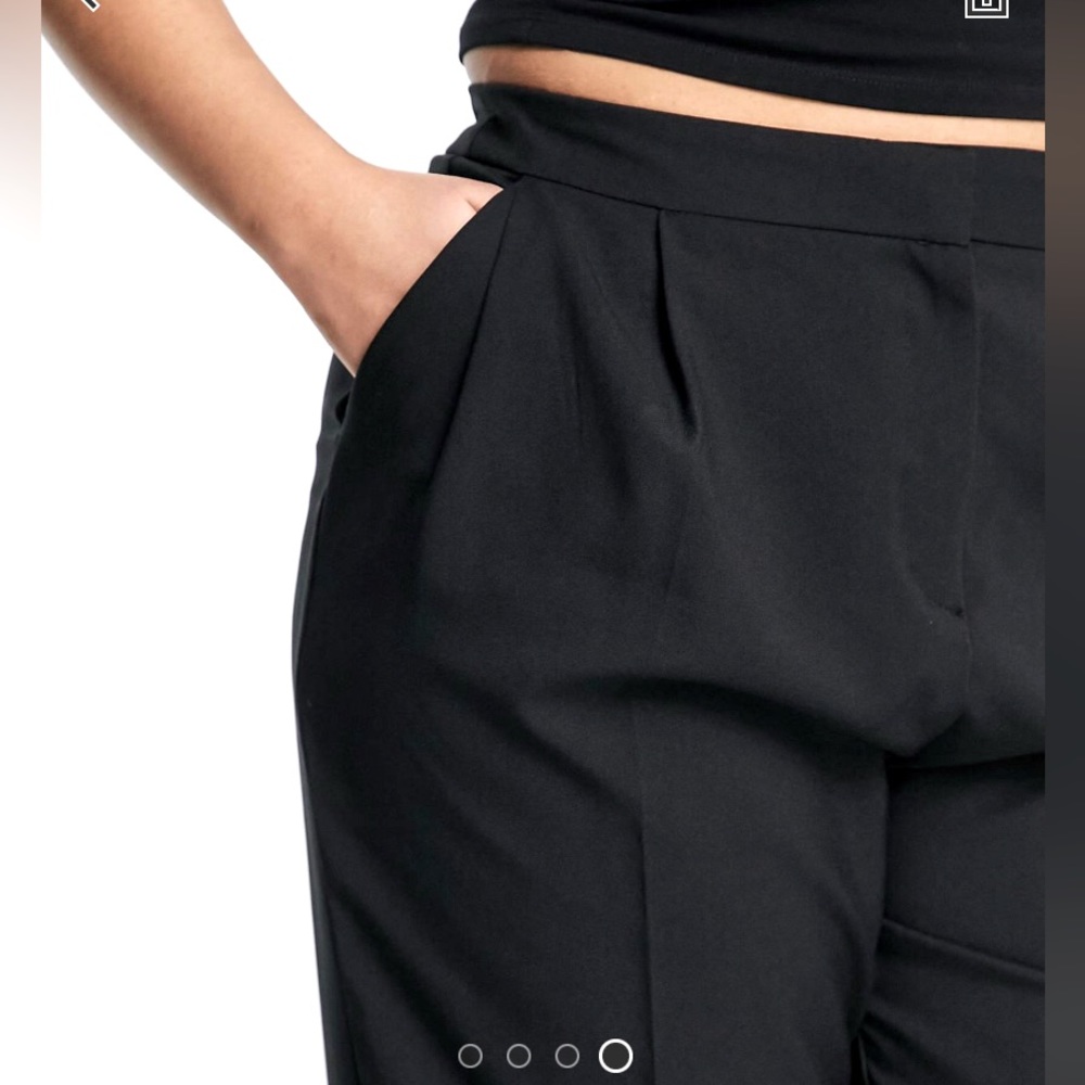 ASOS Design Curve Tailored Smart Tapered Pants